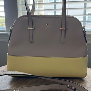 Kate Spade Yellow and Tan Purse
